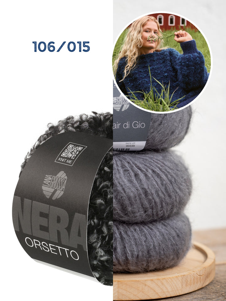 Breipakket Orsetto Mouliné &amp; Mohair di Gio trui