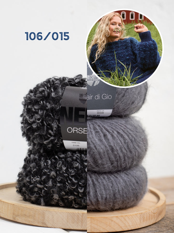 Breipakket Orsetto Mouliné &amp; Mohair di Gio trui