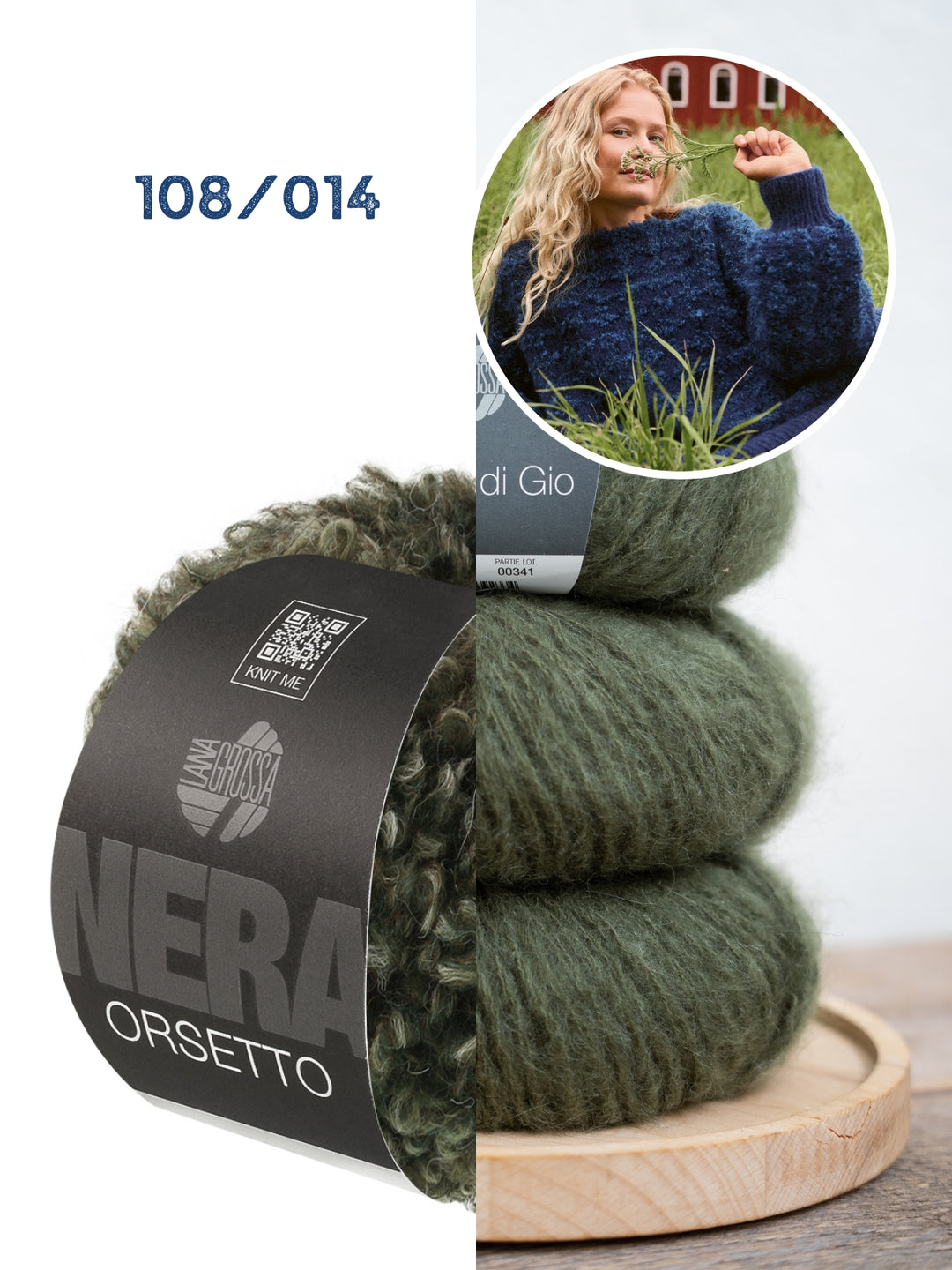 Breipakket Orsetto Mouliné &amp; Mohair di Gio trui