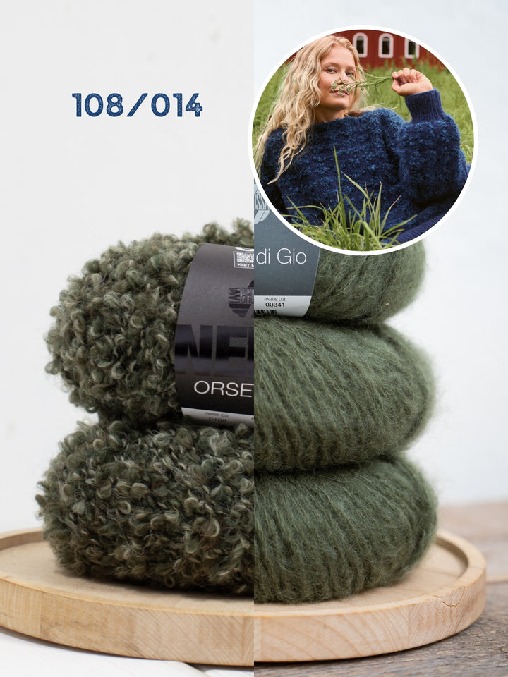Breipakket Orsetto Mouliné &amp; Mohair di Gio trui