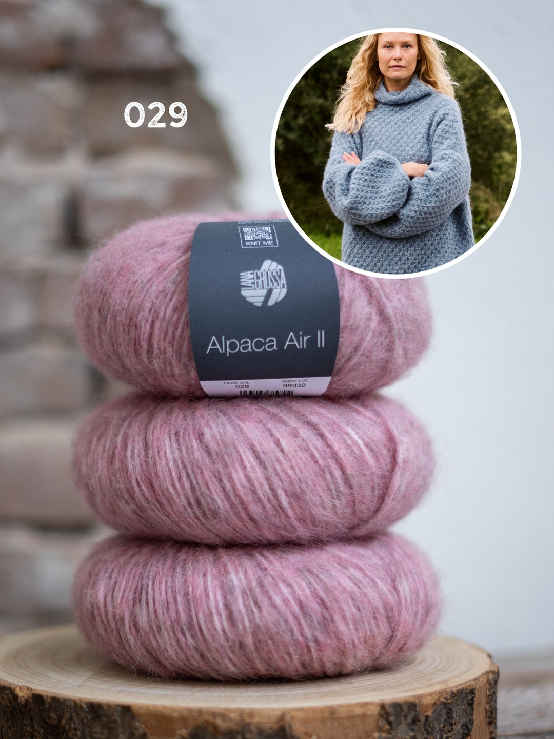Breipakket Alpaca Air II trui met sterrenpatroon
