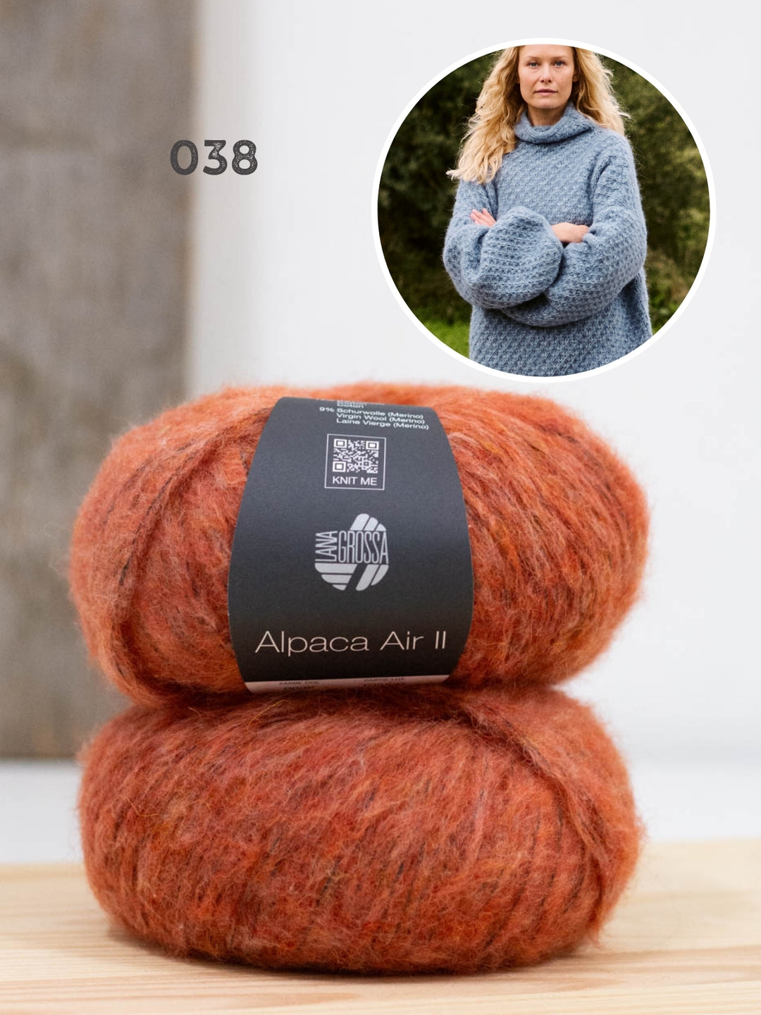 Breipakket Alpaca Air II trui met sterrenpatroon