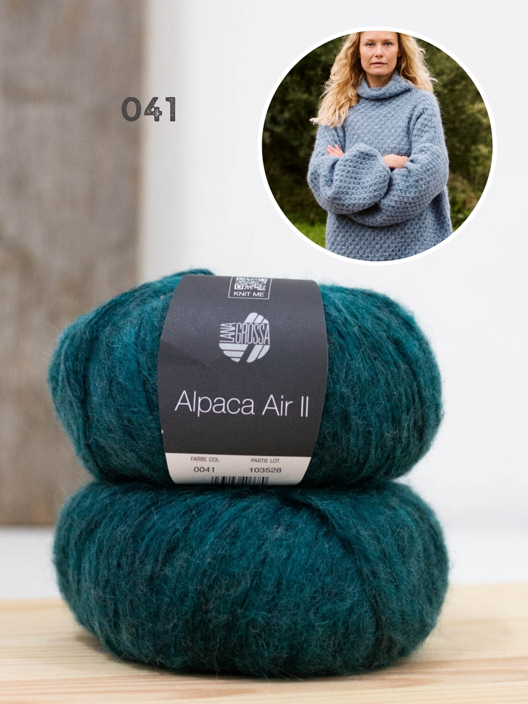 Breipakket Alpaca Air II trui met sterrenpatroon