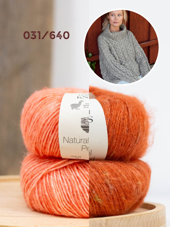 Breipakket Natural Alpaca Pelo &amp; Natural Superkid Tweed coltrui