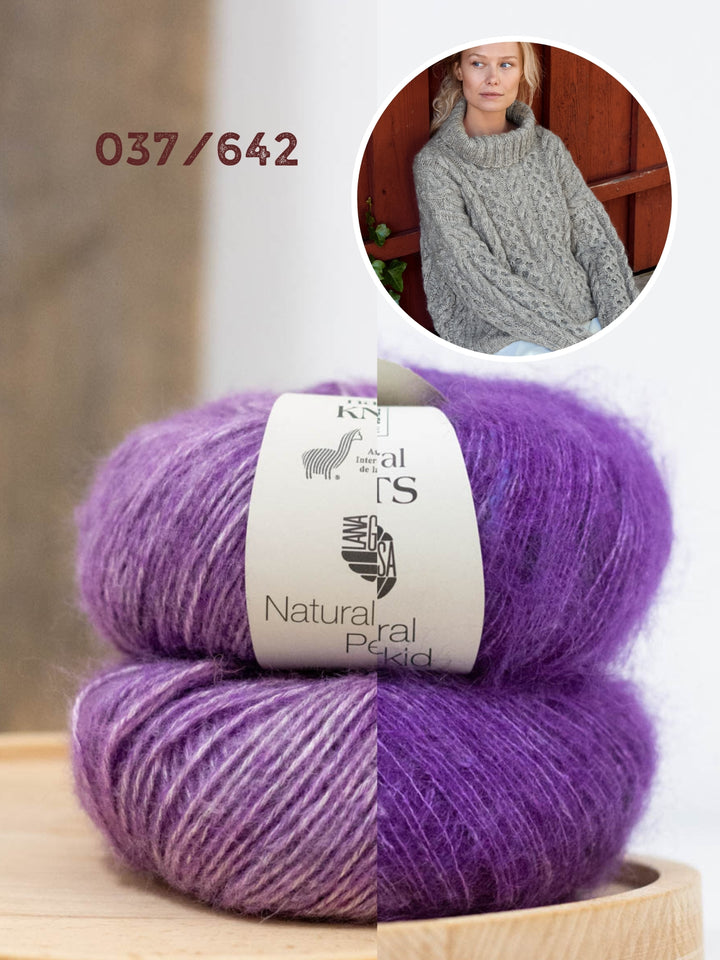 Breipakket Natural Alpaca Pelo &amp; Natural Superkid Tweed coltrui