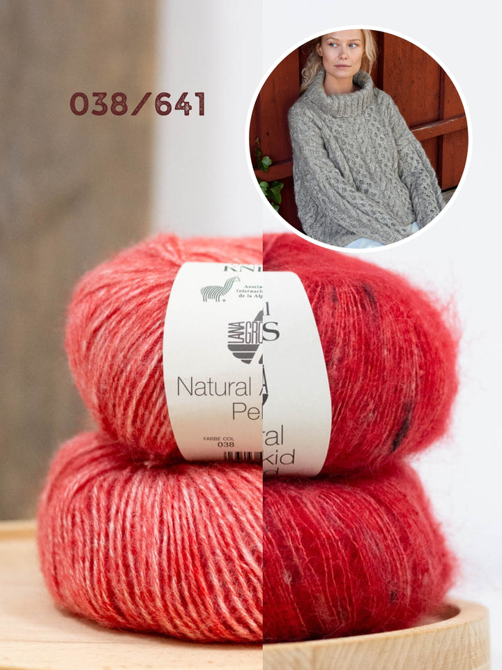 Breipakket Natural Alpaca Pelo &amp; Natural Superkid Tweed coltrui