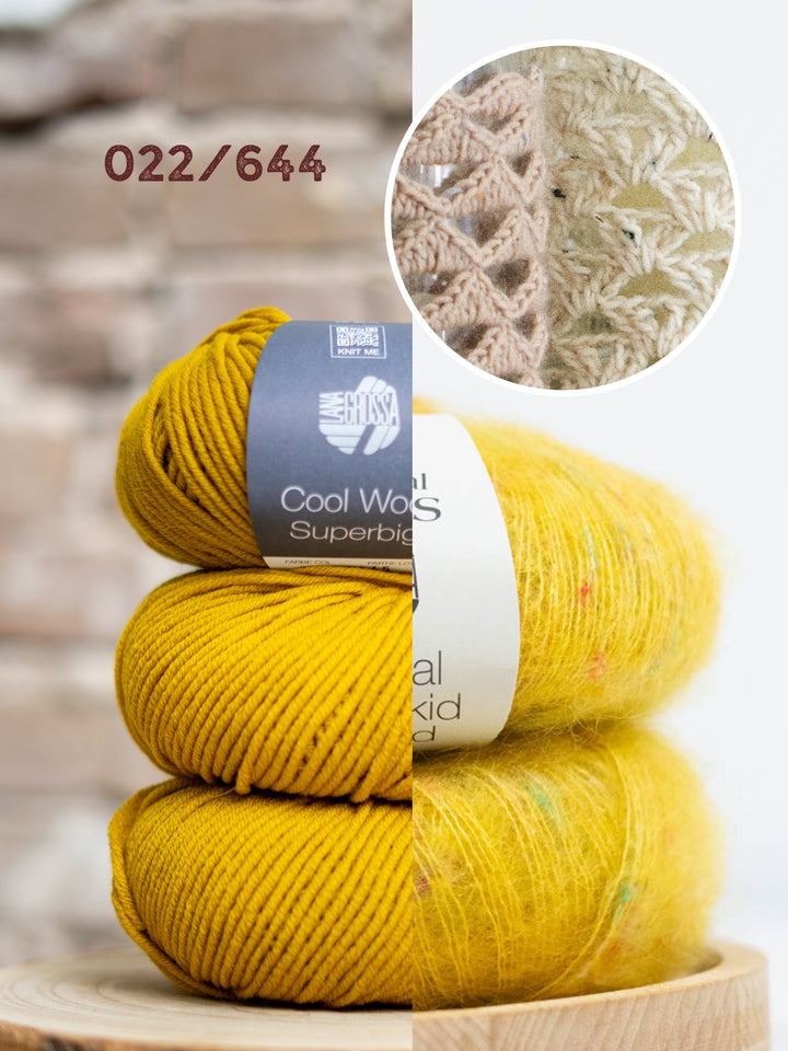 Haakpakket Cool Wool Superbig &amp; Natural Superkid Tweed windlicht