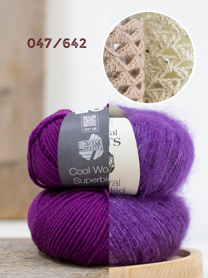 Haakpakket Cool Wool Superbig &amp; Natural Superkid Tweed windlicht