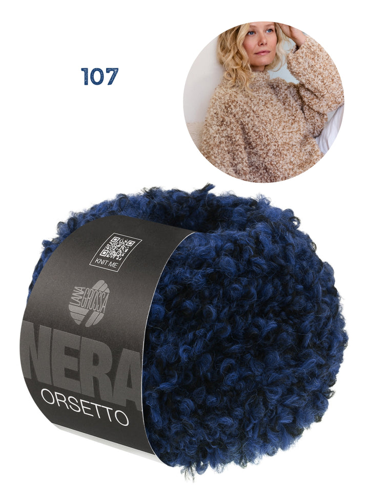 Breipakket Orsetto Mouliné trui in half patent