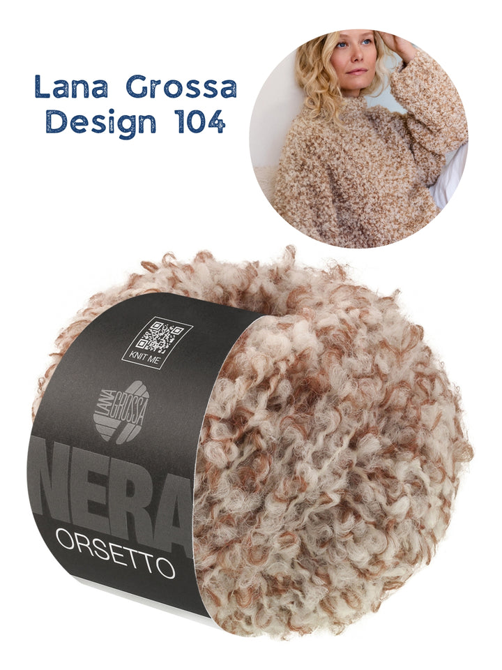 Breipakket Orsetto Mouliné trui in half patent