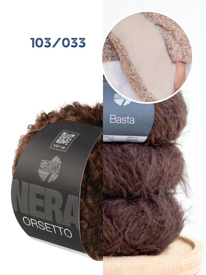 Breipakket Orsetto Mouliné &amp; Basta kussenhoes