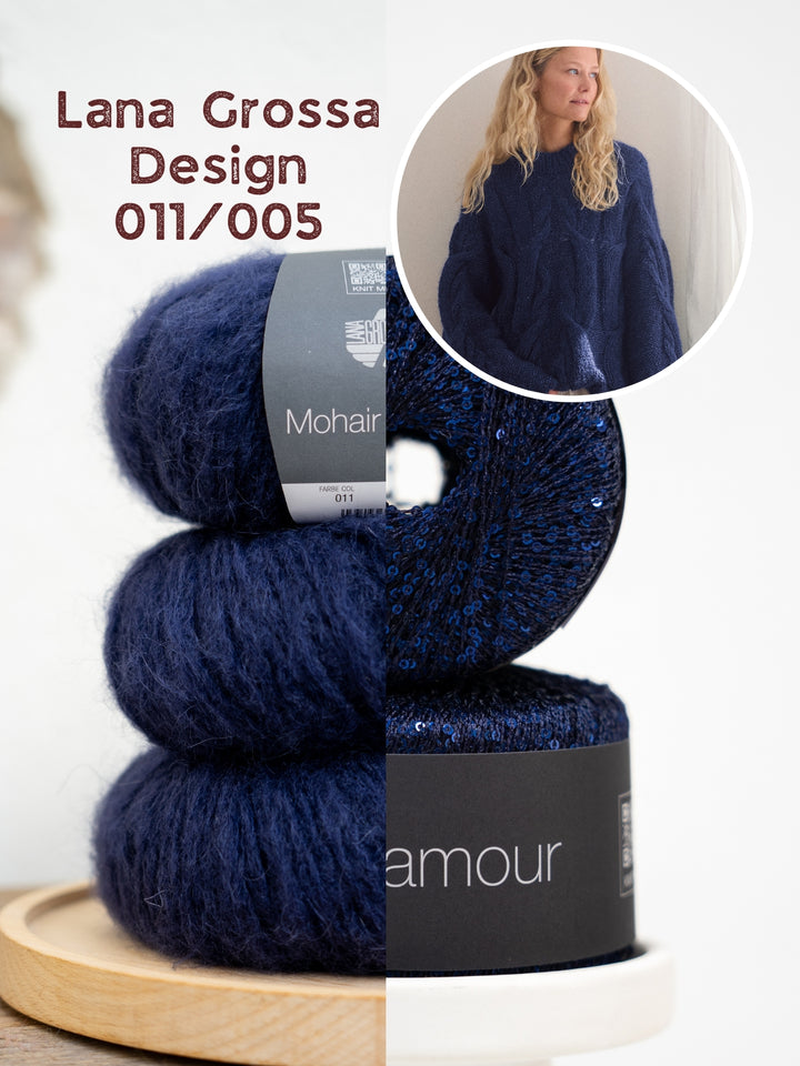 Breipakket Mohair di Gio &amp; Glamour kabeltrui in A-lijn