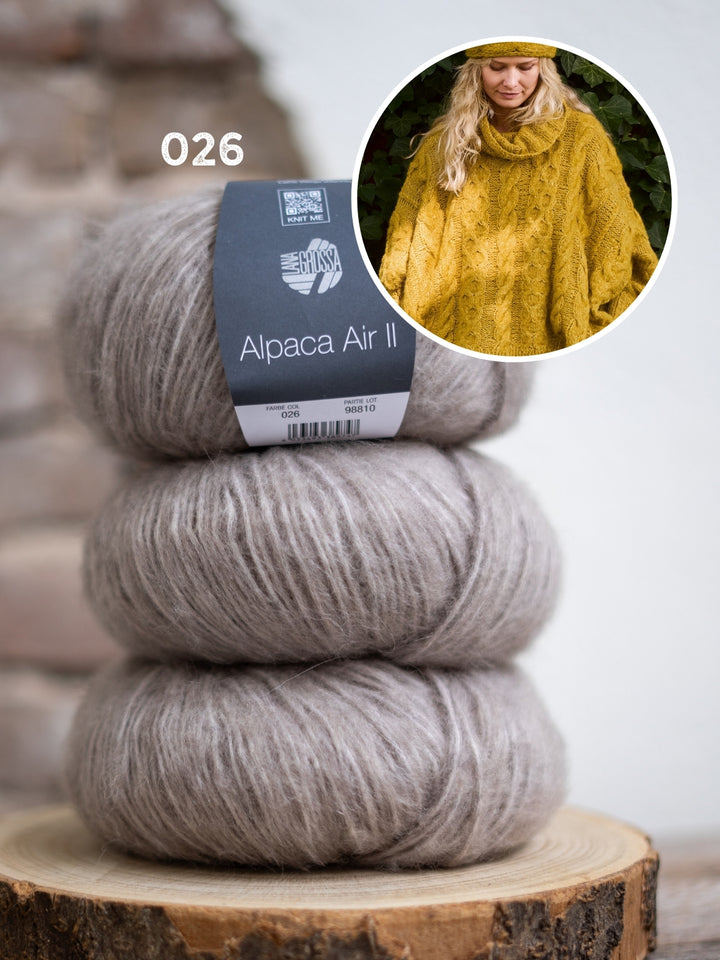 Breipakket Alpaca Air II ponchotrui