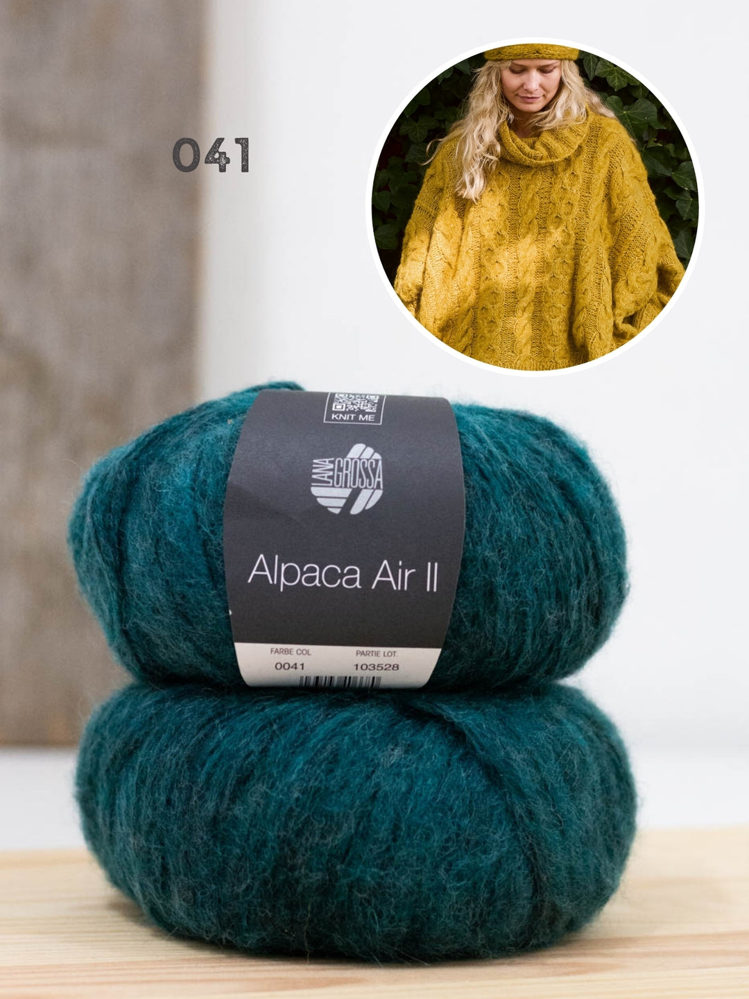 Breipakket Alpaca Air II ponchotrui
