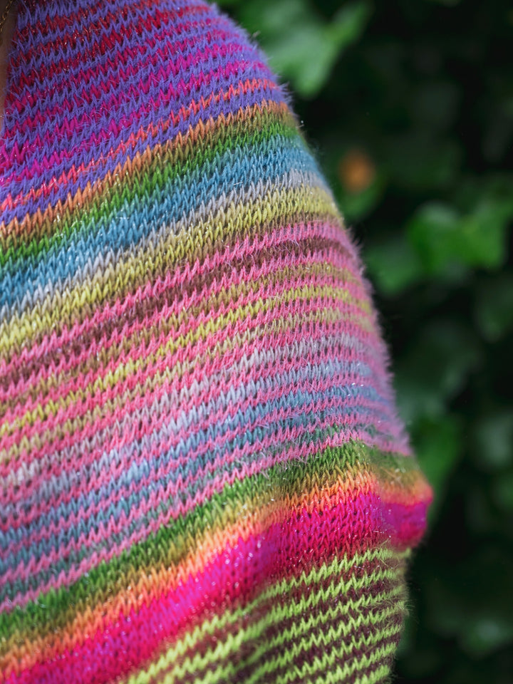 Tunisch haakpakket Over The Rainbow stola