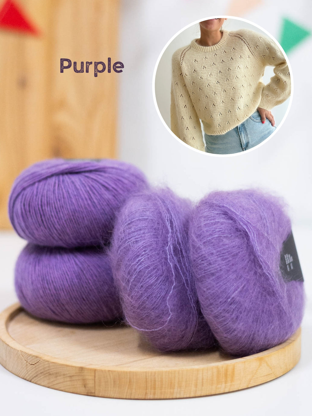 Breipakket Lillie Sweater - Kolibri by Johanna
