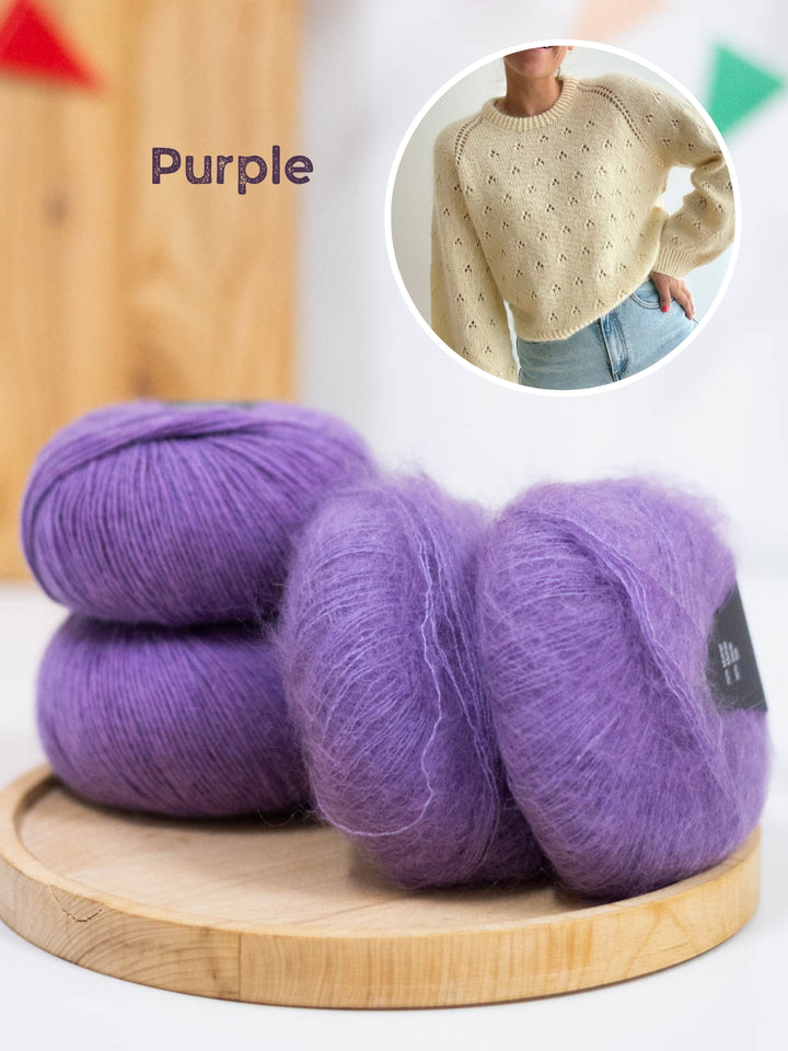 Breipakket Lillie Sweater - Kolibri by Johanna