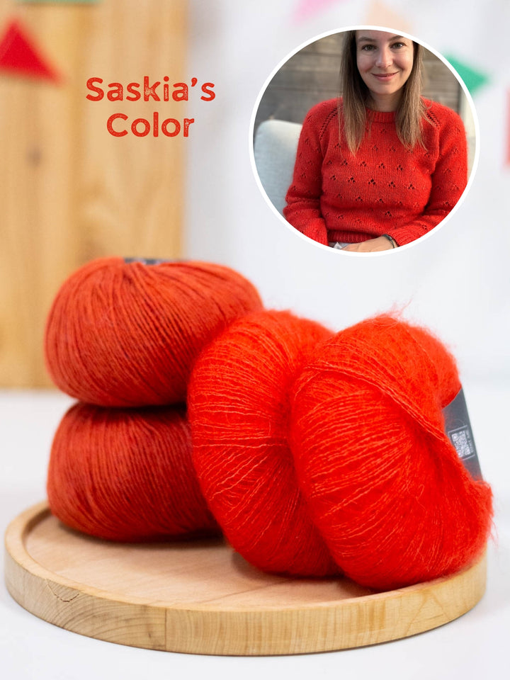Breipakket Lillie Sweater - Kolibri by Johanna