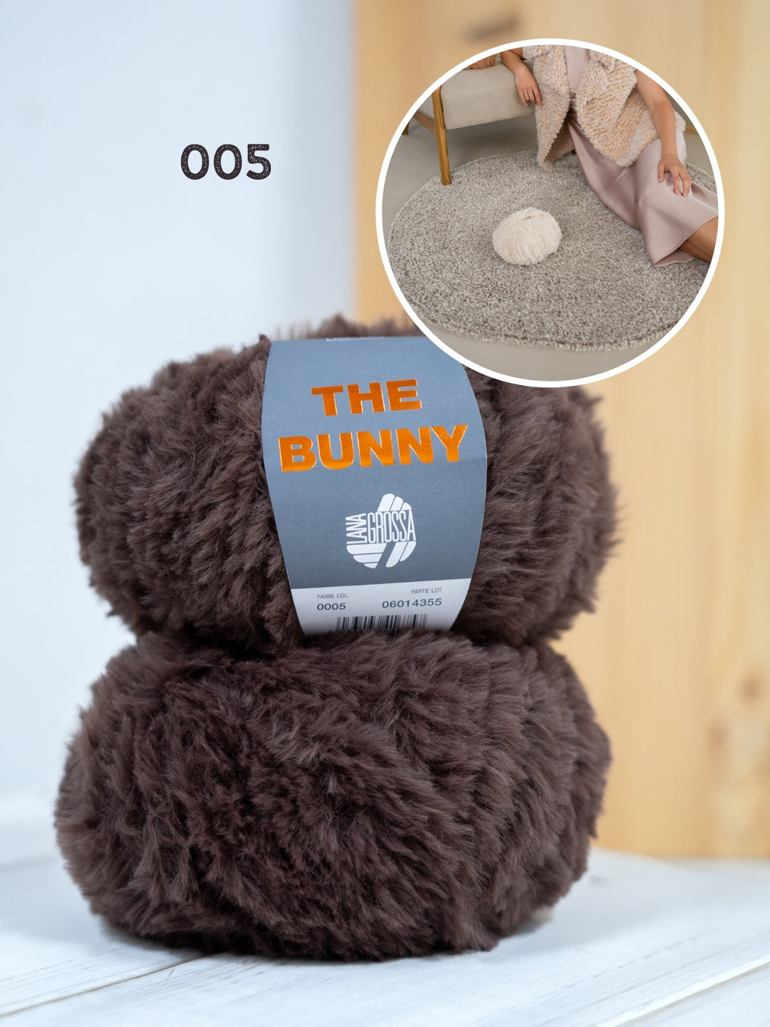 Haakpakket The Bunny rond vloerkleed
