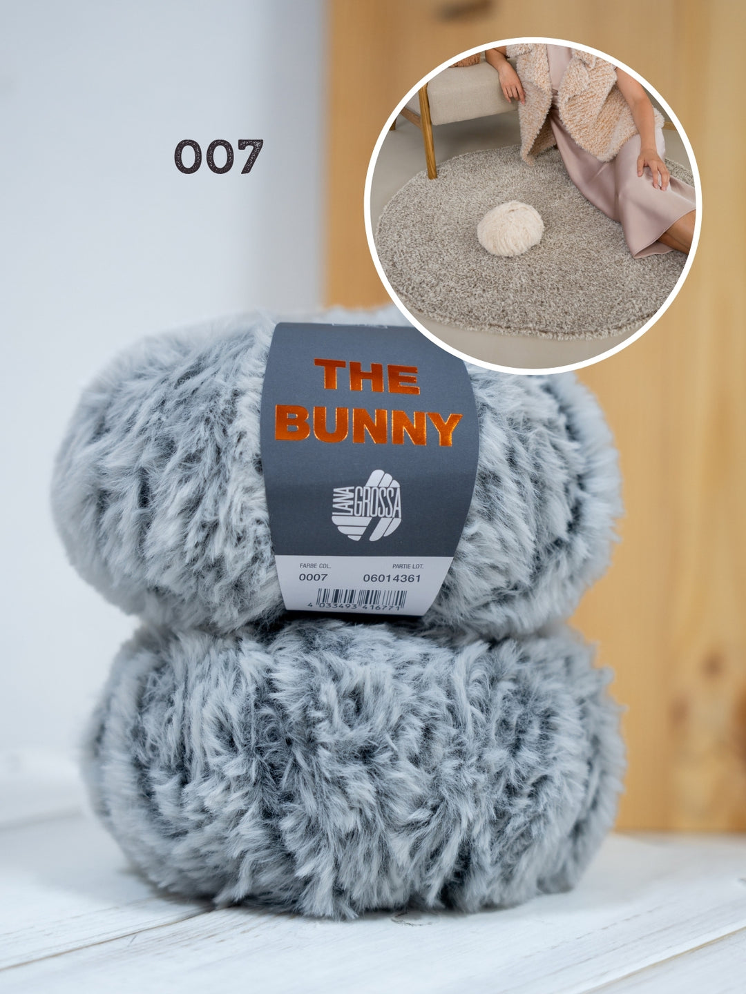 Haakpakket The Bunny rond vloerkleed