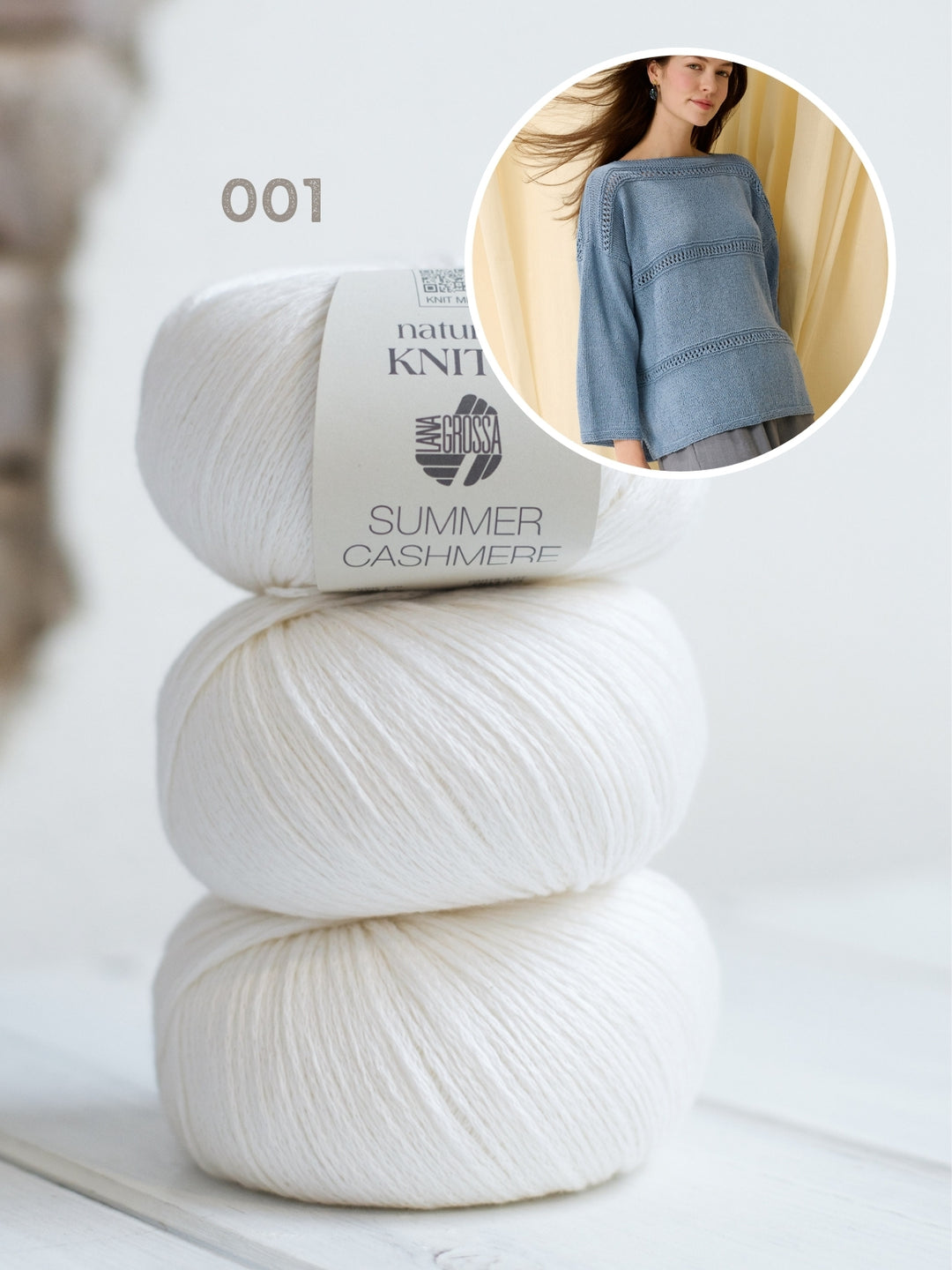 Breipakket Summer Cashmere trui met boothals