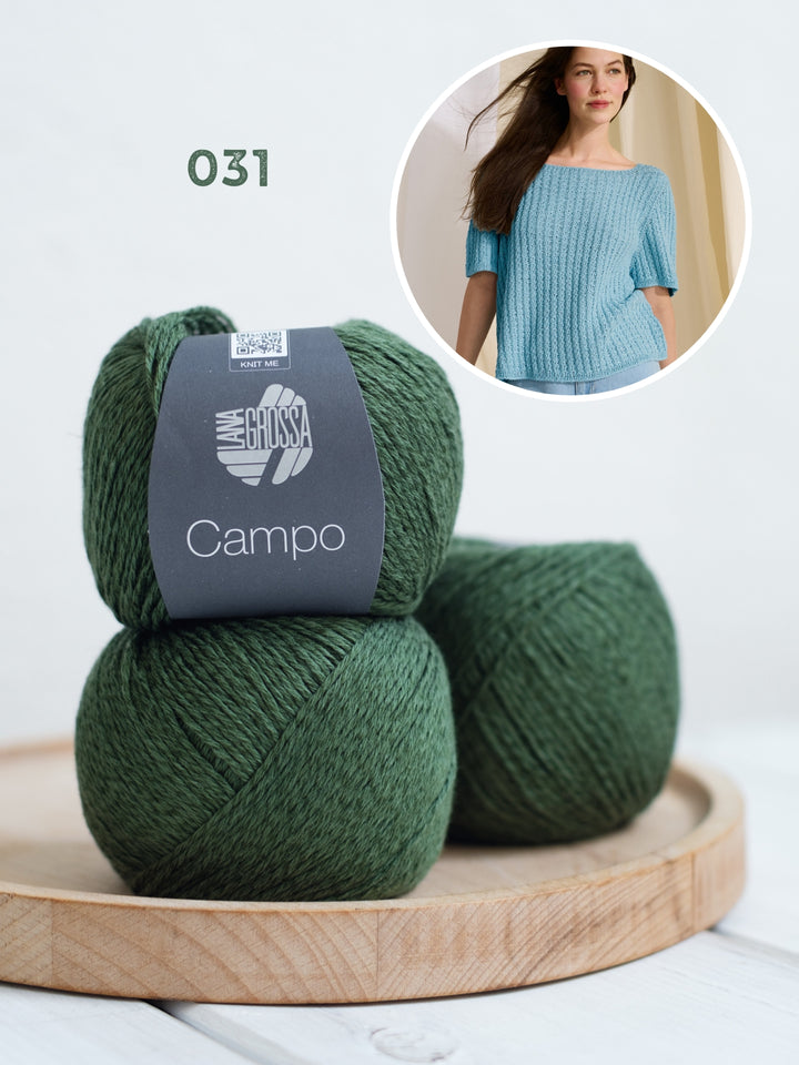 Breipakket Campo shirt met kleine kabels