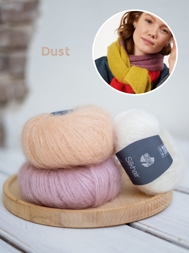 Breipakket Silkhair colorblock stola