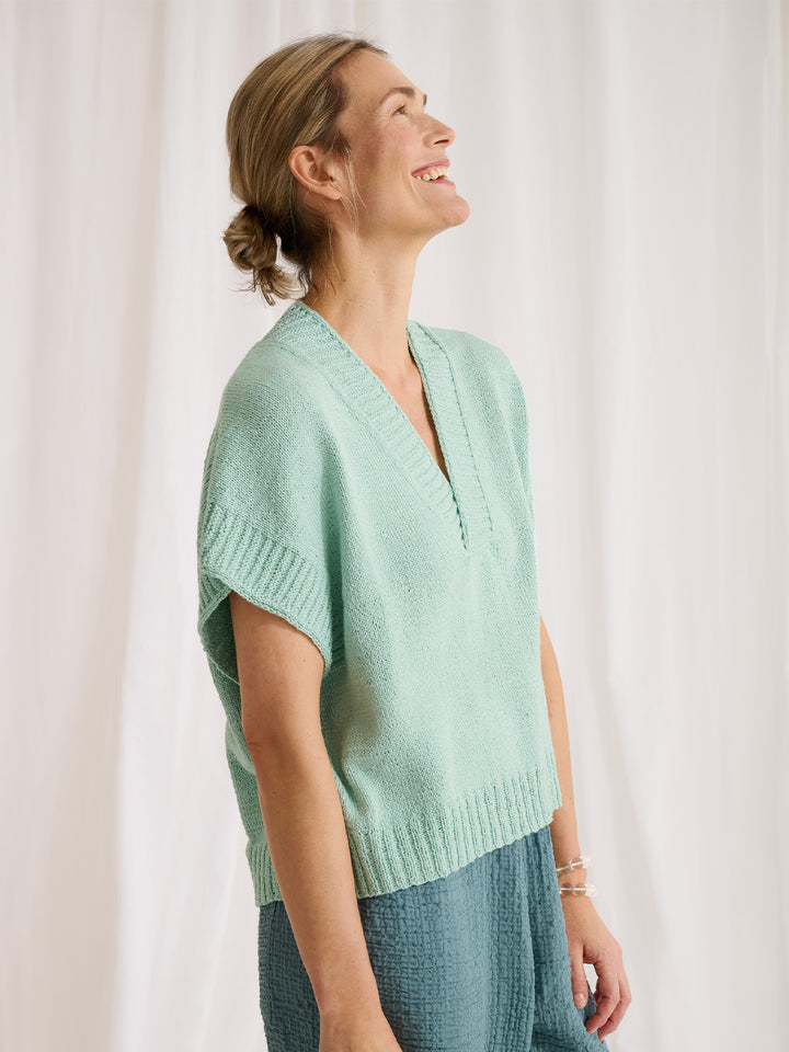 Breipakket Summer Cashmere top met v-hals