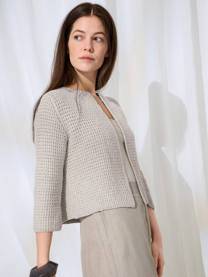 Breipakket Summer Cashmere vest met afgehaalde steken