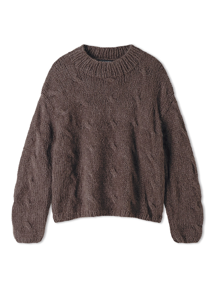 Breipakket Mohair Di Gio trui met kabels