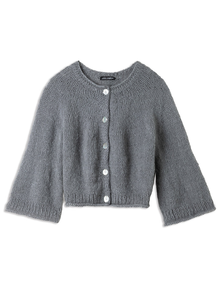 Breipakket Mohair Di Gio vest - top-down