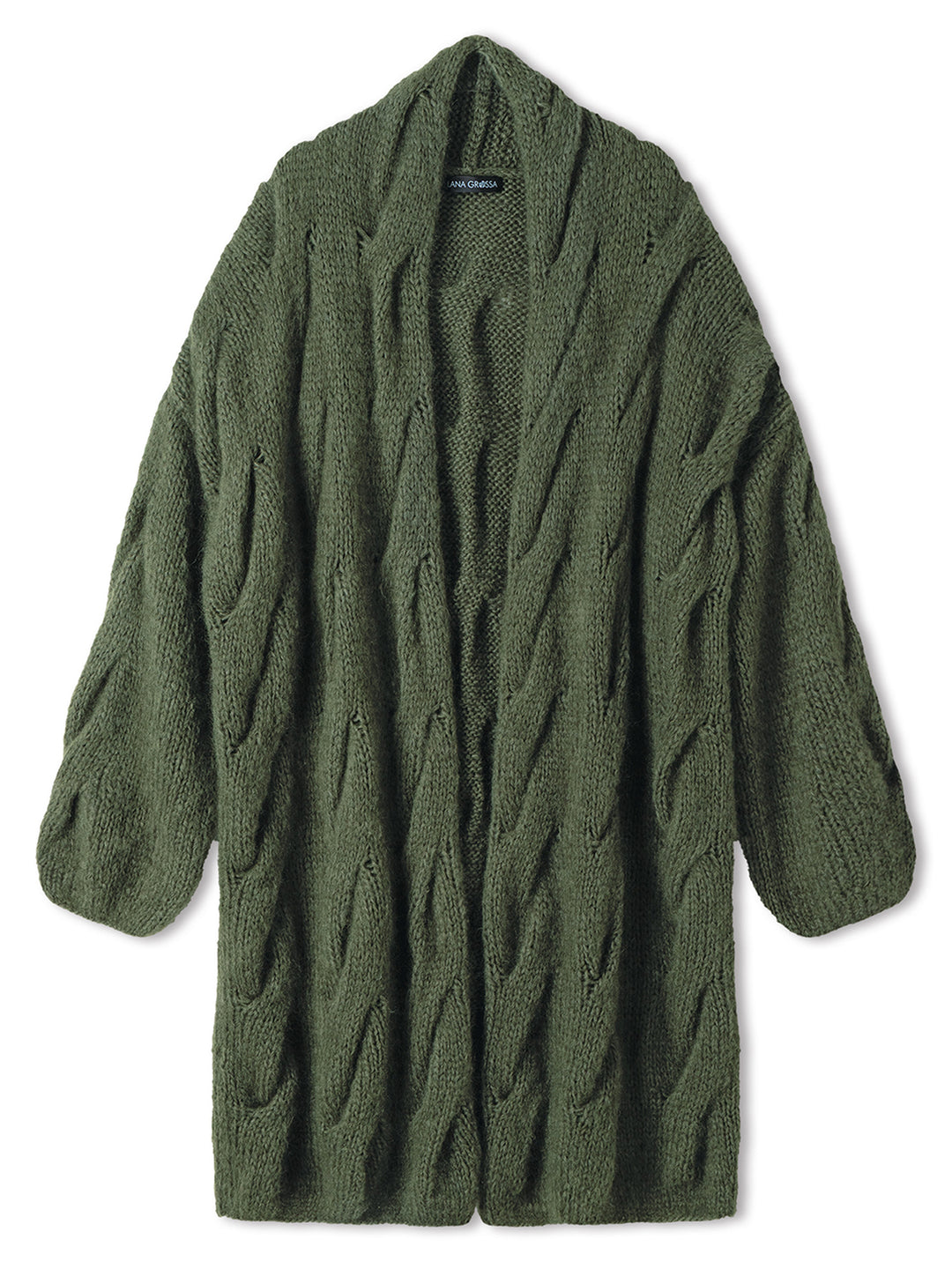 Breipakket Mohair Di Gio oversized vest met kabels