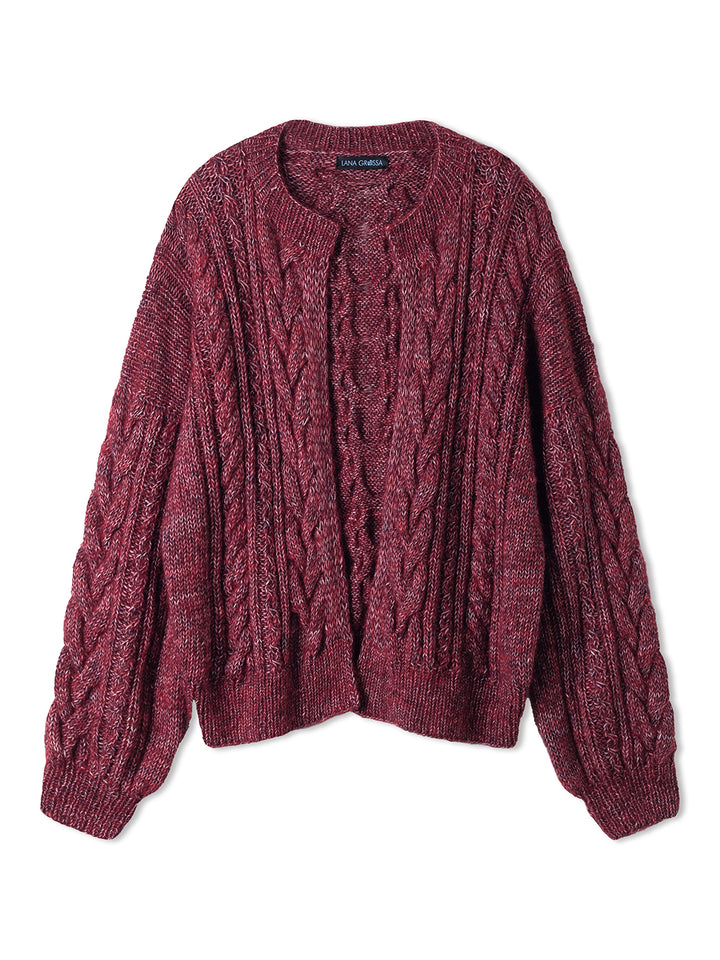 Breipakket Natural Alpaca Pelo kabelvest - top-down
