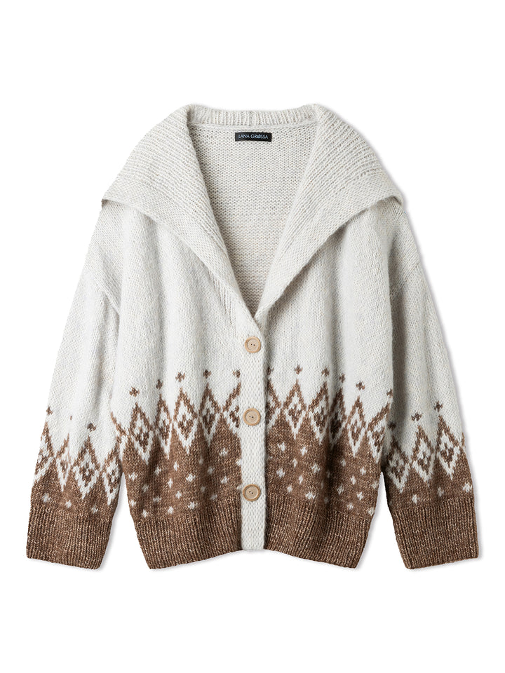 Breipakket Natural Alpaca Pelo Glamour raglanvest