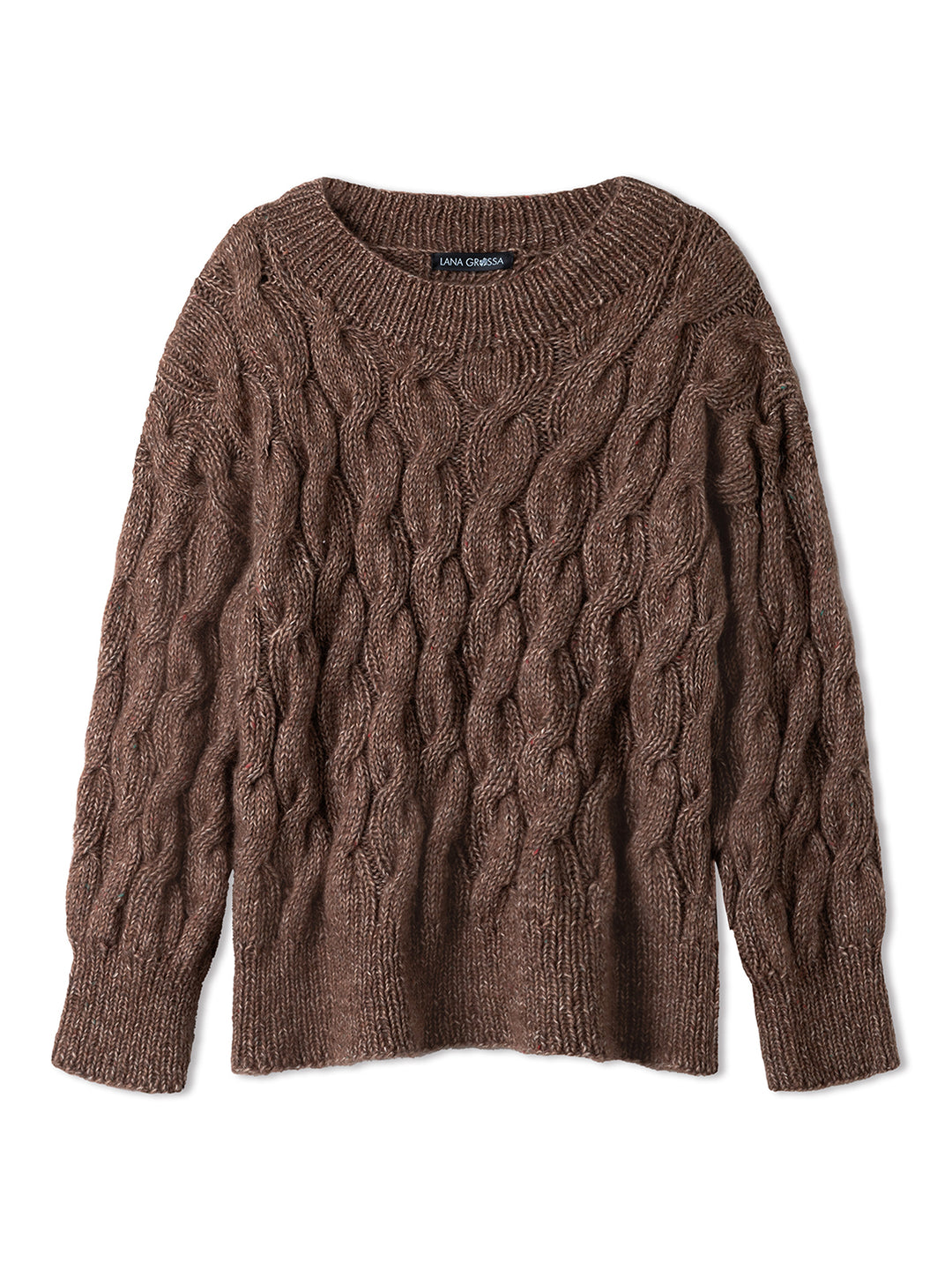 Breipakket Natural Alpaca Pelo Superkid Tweed kabeltrui