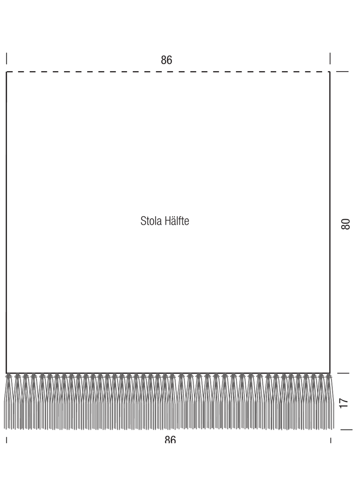 Breipakket Ecopuno Sfumato stola
