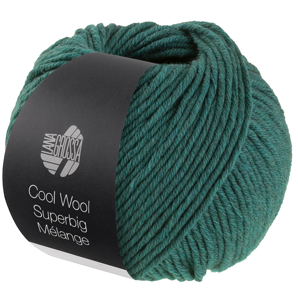 Cool Wool Superbig Mélange 210 Donkergroen