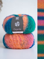 015 Oranje / petrol / roze / groen