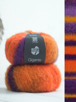 002 Donkerpaars / geel / grijslila /oranje / blauwpaars
