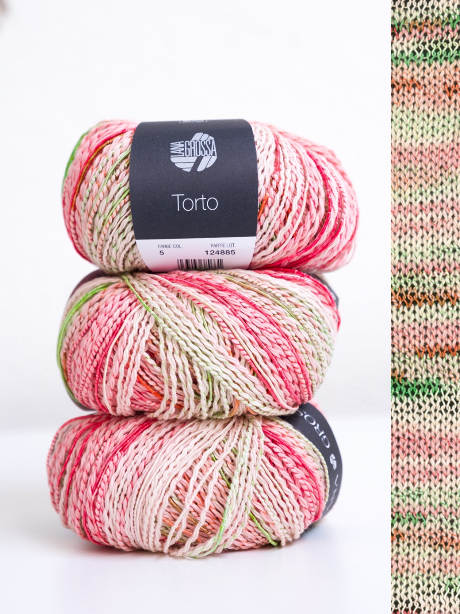 Torto 005 Pastelgroen/roze/oranje/groen/lichtgrijs