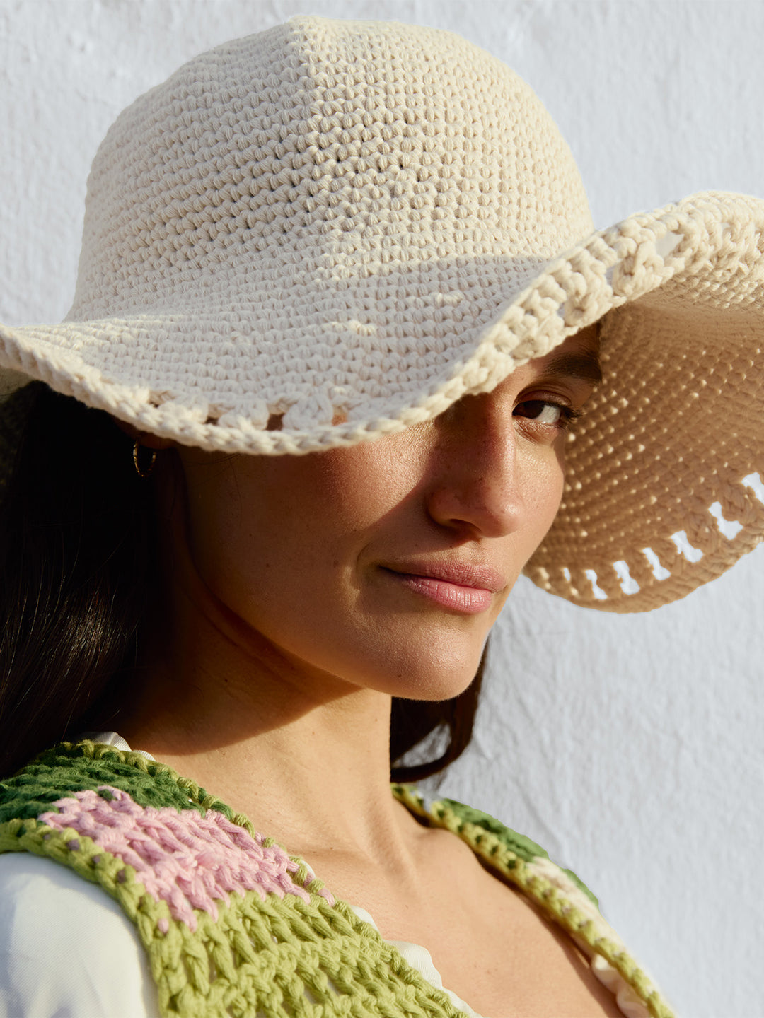 Haakpakket Natural Cotton strandhoed