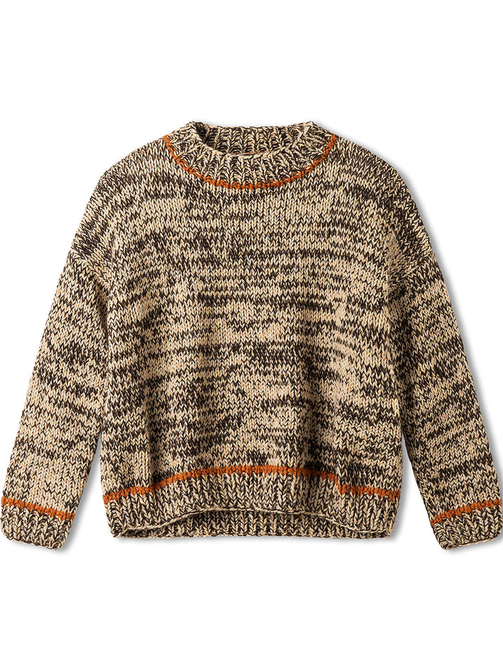 Breipakket Ecopuno Cool Merino & Cool Merino Big gemeleerde trui - kids