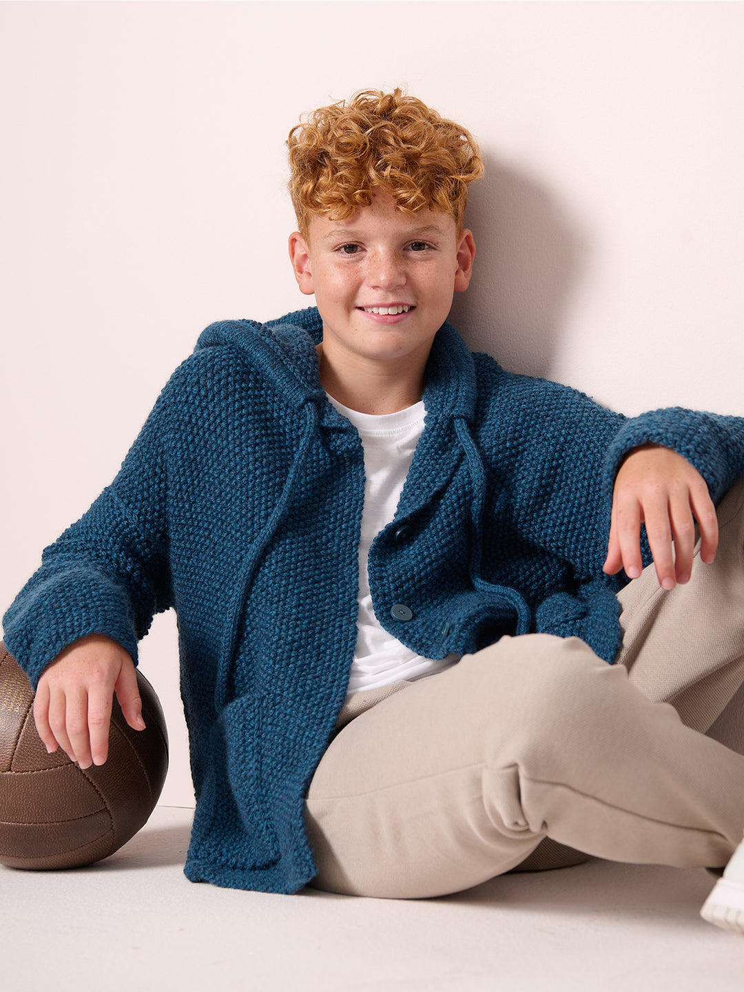 Breipakket Cool Merino Big vest met capuchon - kids