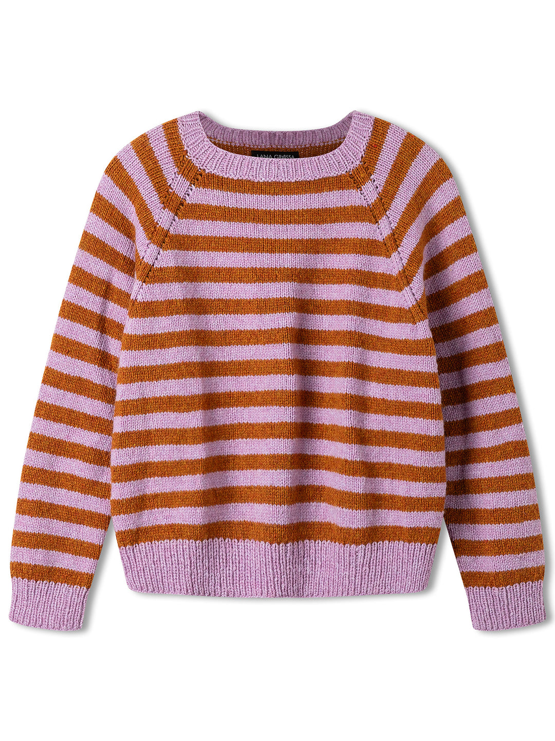 Breipakket Cool Merino topdown raglan met strepen - kids