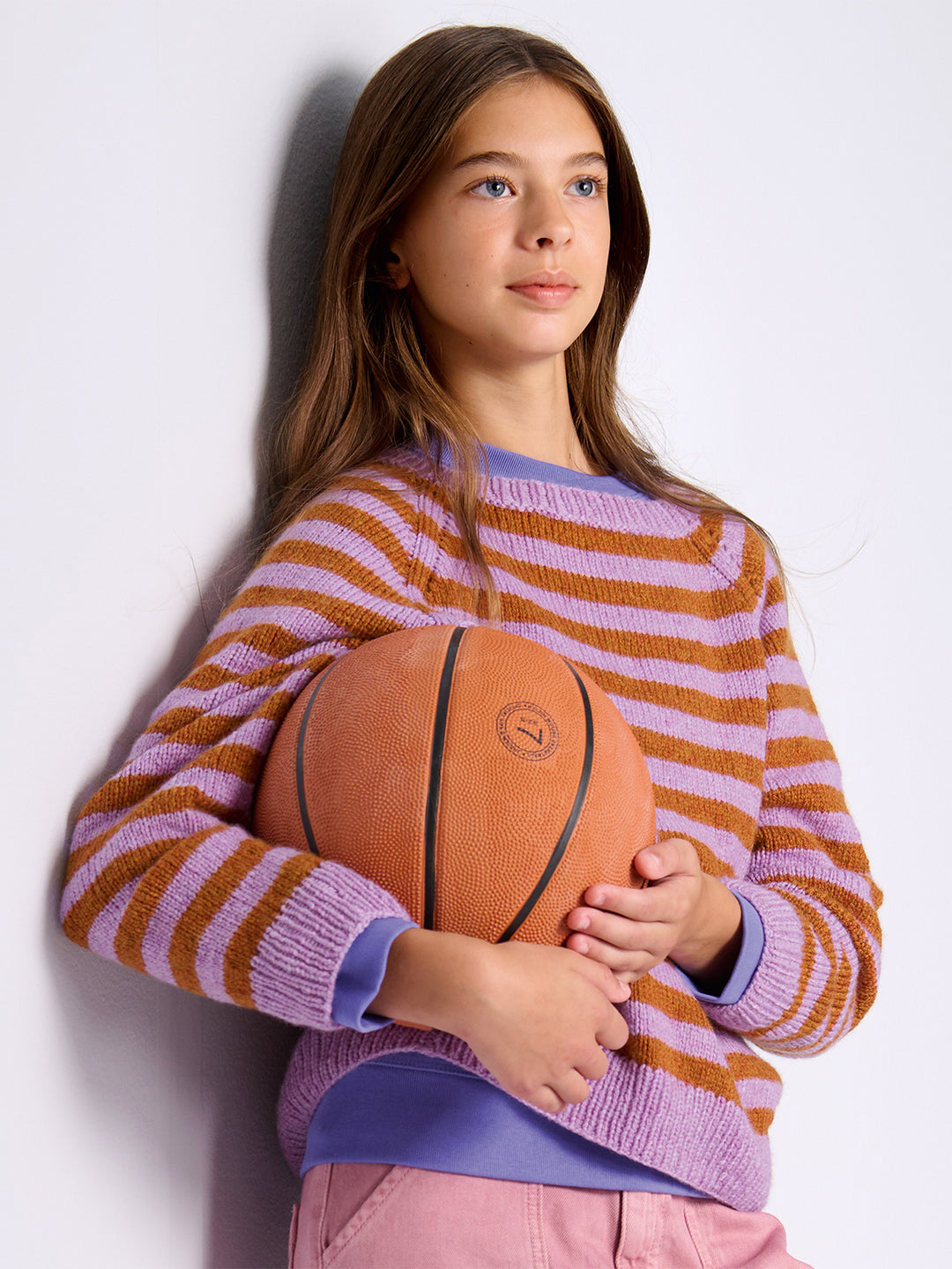 Breipakket Cool Merino topdown raglan met strepen - kids