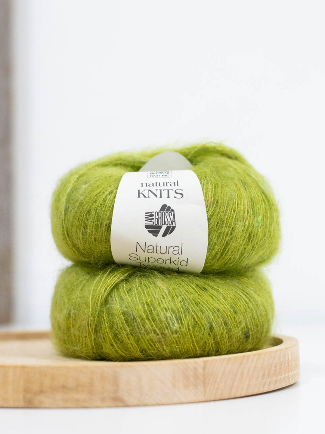 Natural Superkid Tweed 645 Kiwigroen