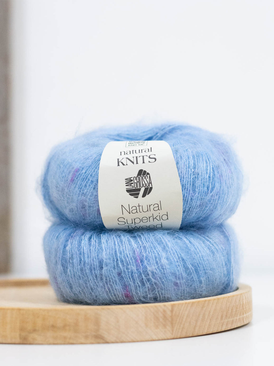 Natural Superkid Tweed 643 Lichtblauw