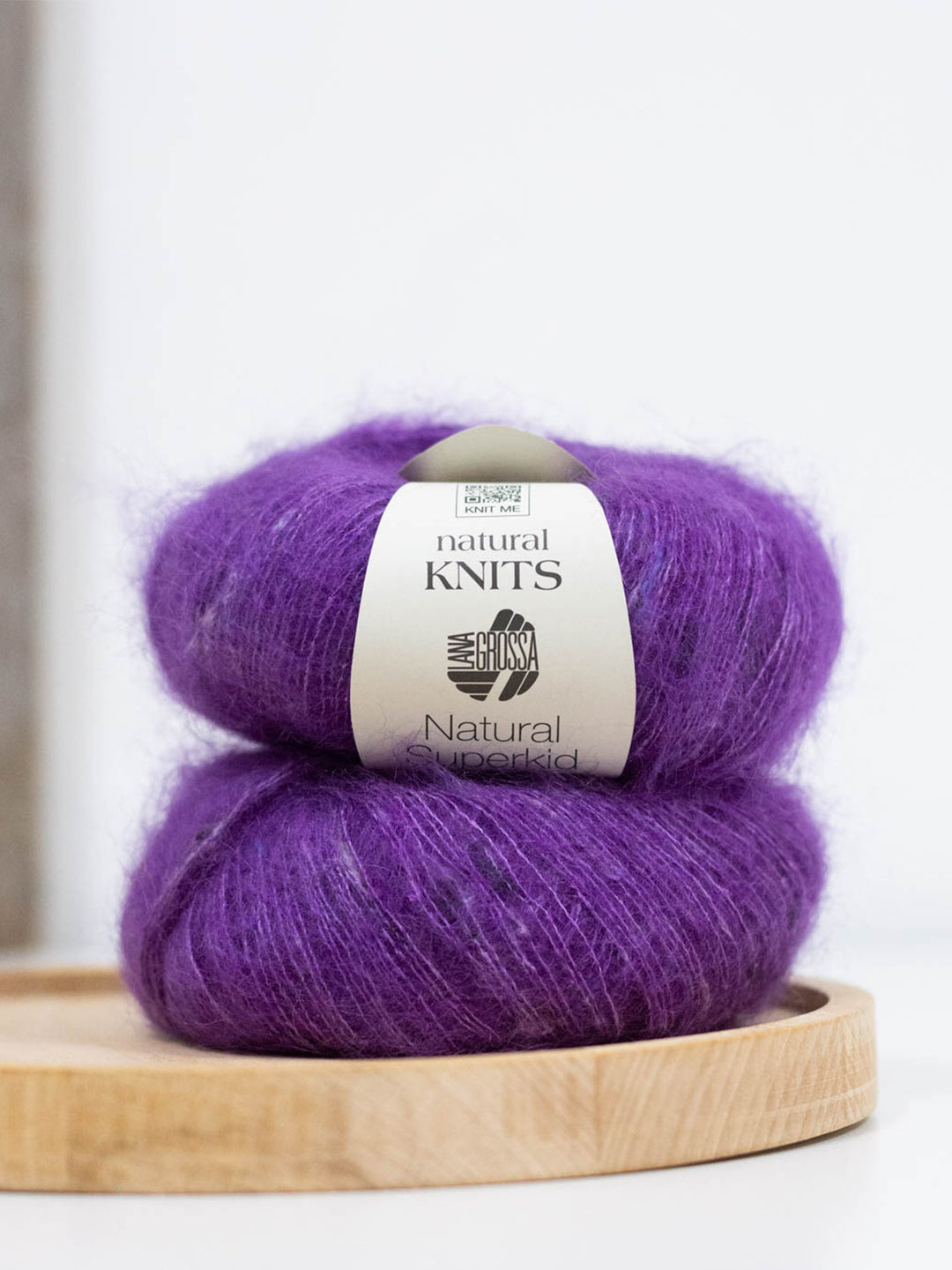 Natural Superkid Tweed 642 Donkerpaars