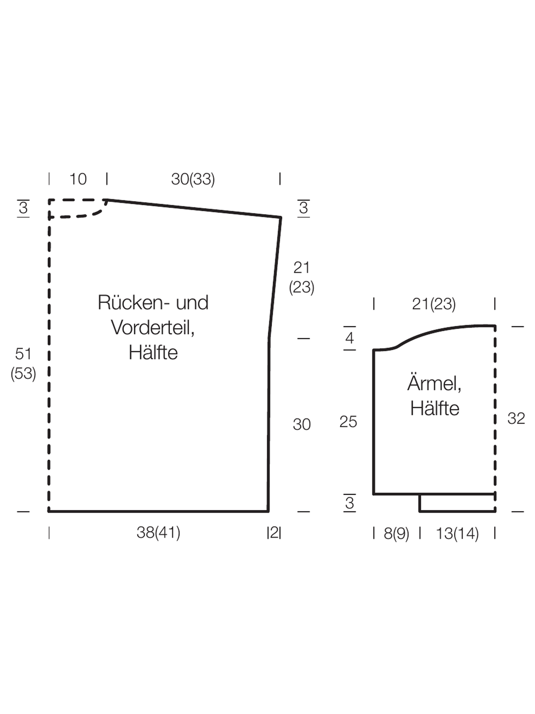 Breipakket Orsetto Mouliné trui in half patent
