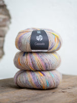 007 Lichtbeige/geel/oranje/jeanblauw/roze
